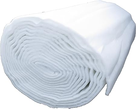 Universal Filtervlies für Aquarium und Teich, 300g/m², 1,5 m x 1 m, ca. 2,5 cm dick, 1,5 m² (EUR 9,97/m²), Filtermatte weiß, 