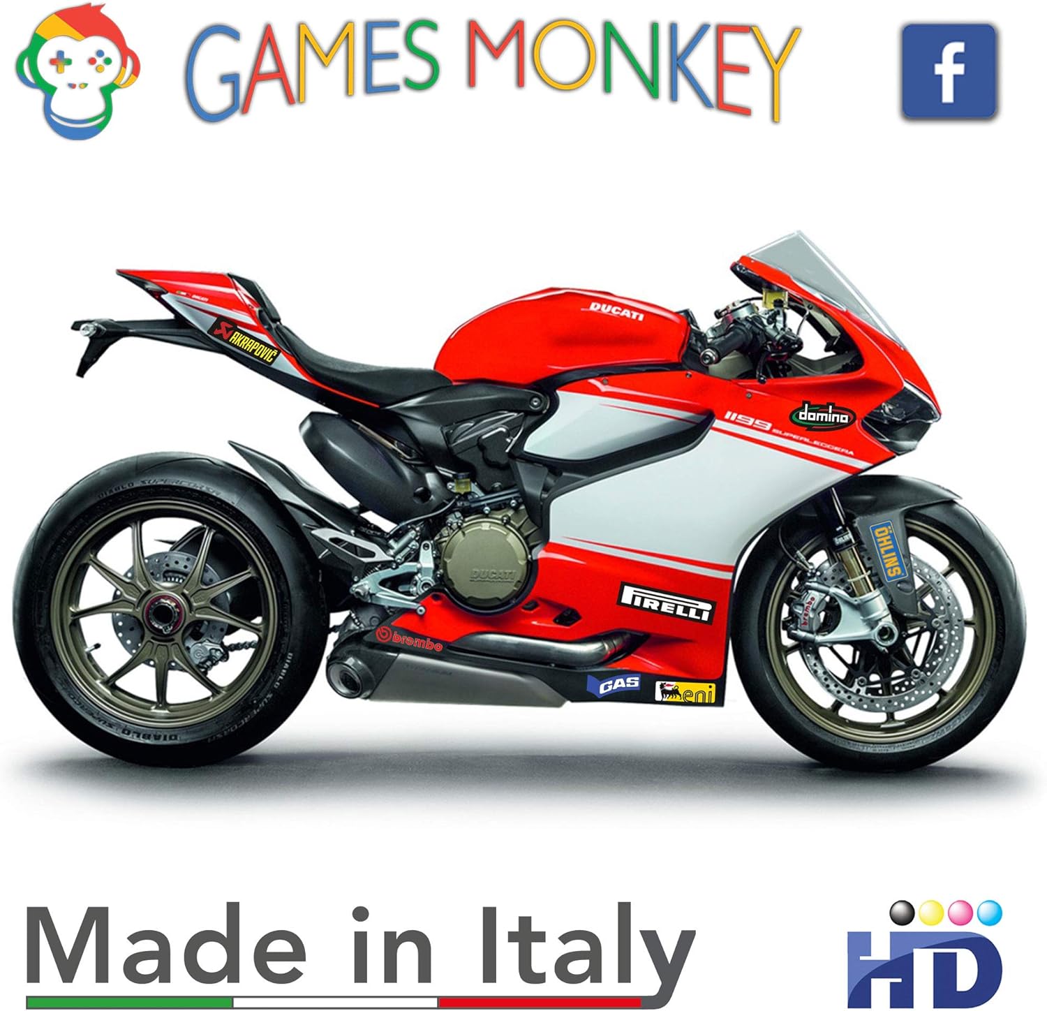 Sticker Kit Set for Motorcycles Motorcorss Scooter Full Sheet 40 Pieces, White - Image 4