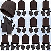 Twistover 24 Pcs Kids Hats and Gloves Sets Winter Knit Beanie Hat Gloves Bulk Warm Unisex Cap for Boy Child Girl Cold Weather