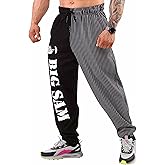 BIG SAM SPORTSWEAR COMPANY Men's Sweatpants with Pockets, Men's Bodybuilding Workout Comfort Design Baggy Muscle Pant