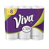 VIVA Choose-A-Sheet Paper Towels, White, Big Roll, 6 Rolls