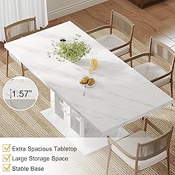 HSH Dining Table for 4–6, 63" Modern Kitchen