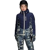 Obermeyer Cosima Down Jacket - Women's Waterproof Winter Coat | 550 Fill Power Down, Waterproof Breathable Fabric, Adjustable Hood, Handwarmer Pockets, Thumbhole Cuffs