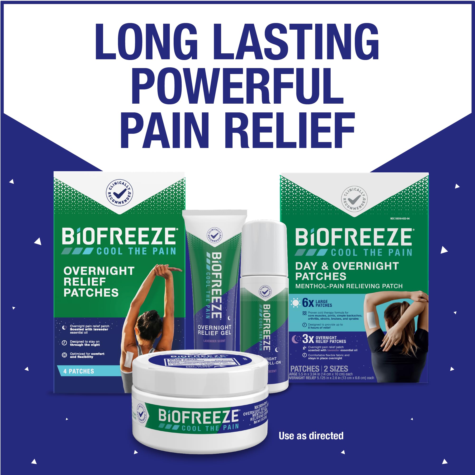 Biofreeze Cream, Menthol Overnight Muscle Pain Relief Cream for Lower Back Pain Relief, Shoulder Pain & Neck Pain Relief, Knee Pain Relief, Arthritis Pain Reliever, FSA HSA Eligible, 3 oz Jar