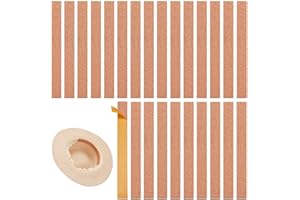 BENECREAT 40Pcs Cork Hat Size Reducer Strips, Self Adhesive Hat Inserts Adjustable Sizing Tape for Cowboy Hats Sizing & Decor