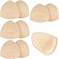 SERMICLE Waterproof Swimsuit Bra Pad Inserts 4 Pairs, Push up Bra Pads Sewn Padded for Bikini Sports Bra A/B or C/D,D/E Cup