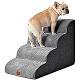 EHEYCIGA Curved Dog Stairs for High Beds