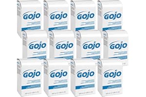 GOJO Premium Lotion Soap, Waterfall Fragrance, 800 mL Lotion Hand Soap Refill 800 Series Bag-In-Box Soap Dispenser (Pack of 12) - 9106-12