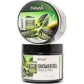 Hekaya Olive Oil & Mint Body Scrub – 14 oz | Deep Exfoliating & Hydrating Scrub for Dry Skin | Refreshing Mint Aroma | Natural Body Exfoliator for Women & Men