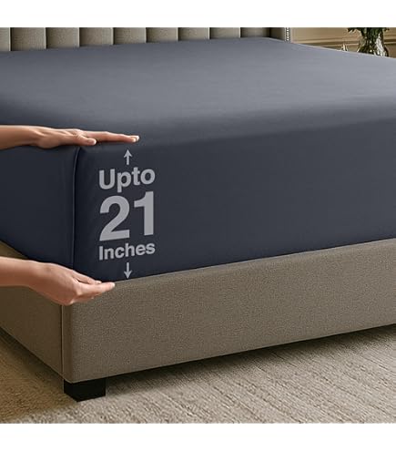 Empyrean Full Size Fitted Sheet Only - Ultra Soft Microfiber Deep Pocket (18-24"), Corner Straps