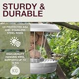 Swissinno Bird Feeders Hanging Station Lucerne No Mess Seed Tray 7 Fat Balls view 4