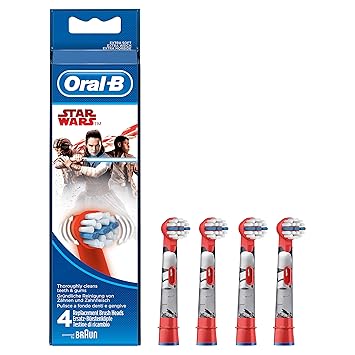Oral-B Stages Power Kids Aufsteckbürsten im Star Wars Design, 1er Pack (1 x 4 Stück)