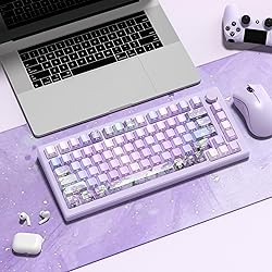 Violet PBT keycaps,Purple Double Shot Keyboard Key