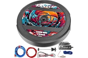 12" Active Spare Tire Subwoofers - 1600W Peak Power, Built-in Amplifier & Remote Control | Plug & Play Hidden Car Audio Syste