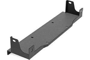 YZONA Winch Mounting Plate Compatible with 2018–2025 Jeep Wrangler JL JLU & Gladiator JT, Fits 10" x 4.5" Winch Bolt Pattern, Heavy-Duty Steel Bracket, 12000 lb Towing Capacity, Black