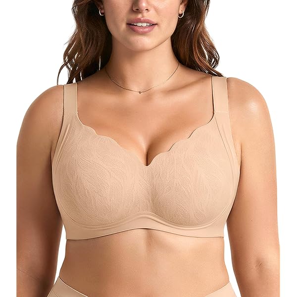 Women's Wireless Minimizer Bra - Full Coverage Comfort Without Wires