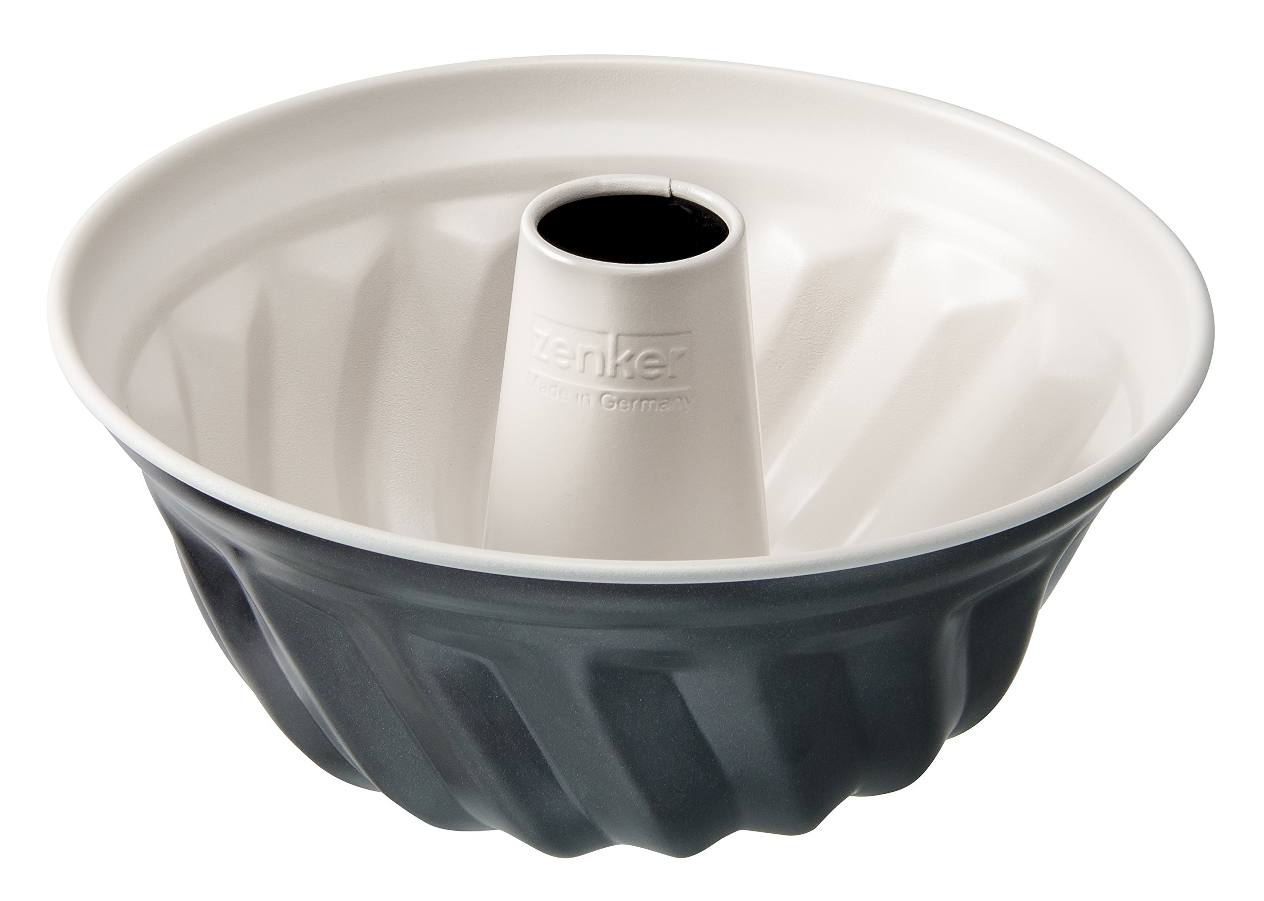Zenker "Creme Noir Kugelhopf Tin, Stainless Steel, Grey/Beige, 22 cm Diameter