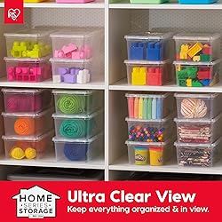 IRIS USA 20-Pack Storage Bins with Lids, 6