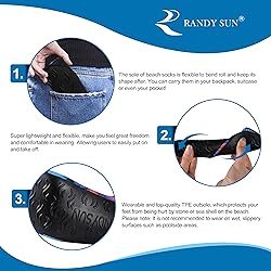 RANDY SUN Summer Outdoor Sand Unisex Socks, Beach