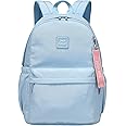 Caran·Y 30L Kids Backpack for Girls & Boys Ages 6-18+-Lightweight School Backpack Multi-Pocket Design Adjustable Straps Durable Water-Resistant Aqua Blue Ideal for Elementary to High School Students