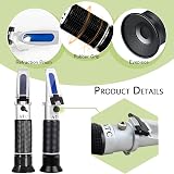 V Hand-held Alcohol Refractometer 0-80% v/v Tester view 6