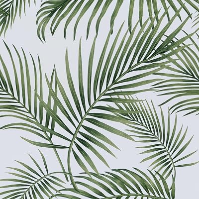 Hode Self Adhesive Wallpaper Green Leaf 90x1000cm Vinyl Wrap for Kitchen