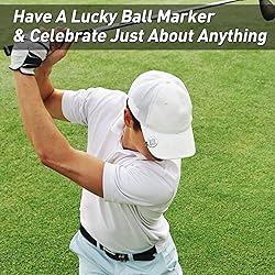 FINGER TEN Golf Ball Markers 3 Pcs with 3 Pack Hat