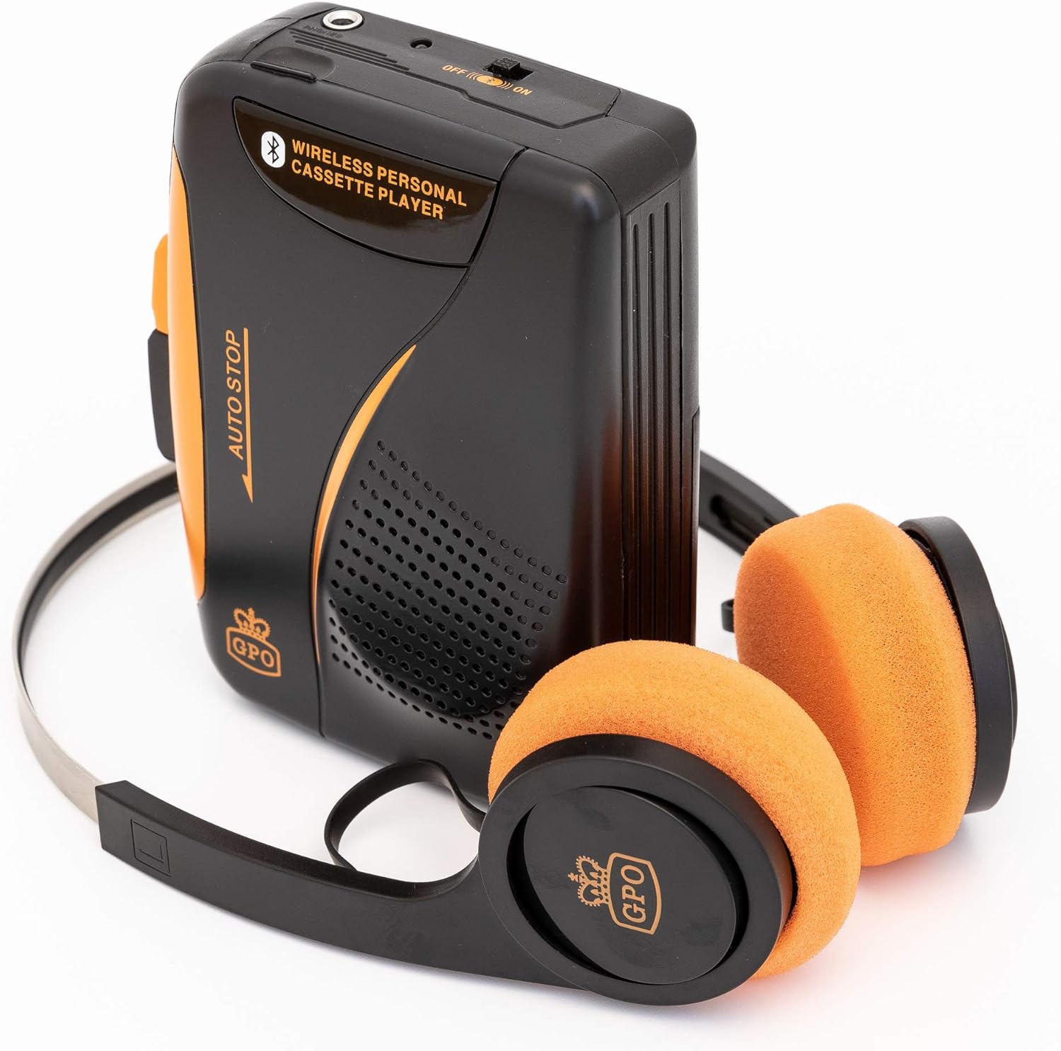 GPO Personal Cassette Player with Bluetooth wireless Headphones included Amazon.co.uk Audio