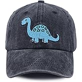 MANMESH HATT Stegosaurus Hat for Boys Girls, Cute Cotton Embroidered Dinosaur Decor Baseball Cap