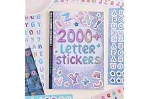 PAGEMORE 2000+ Pcs Alphabet Sticker for Journaling,Fun & Colorful Craft Letter Stickers for Junk Journal, Scrapbooking Supplies, Ideal DIY Decorative Gift for Women Teen Girls