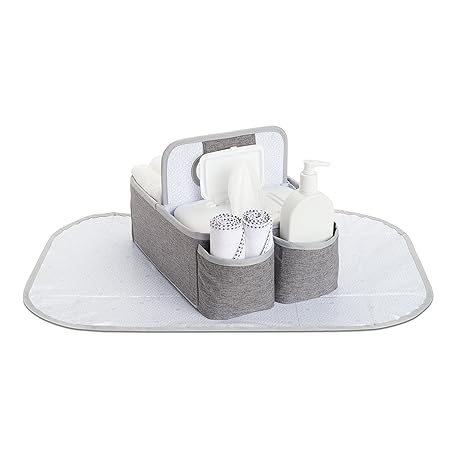 Munchkin Baby Boys and Baby Girls Portable Diaper Caddy Organizer (Grey)