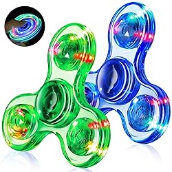 Fidget Spinner for Kids Adults 2 Pack, Light up
