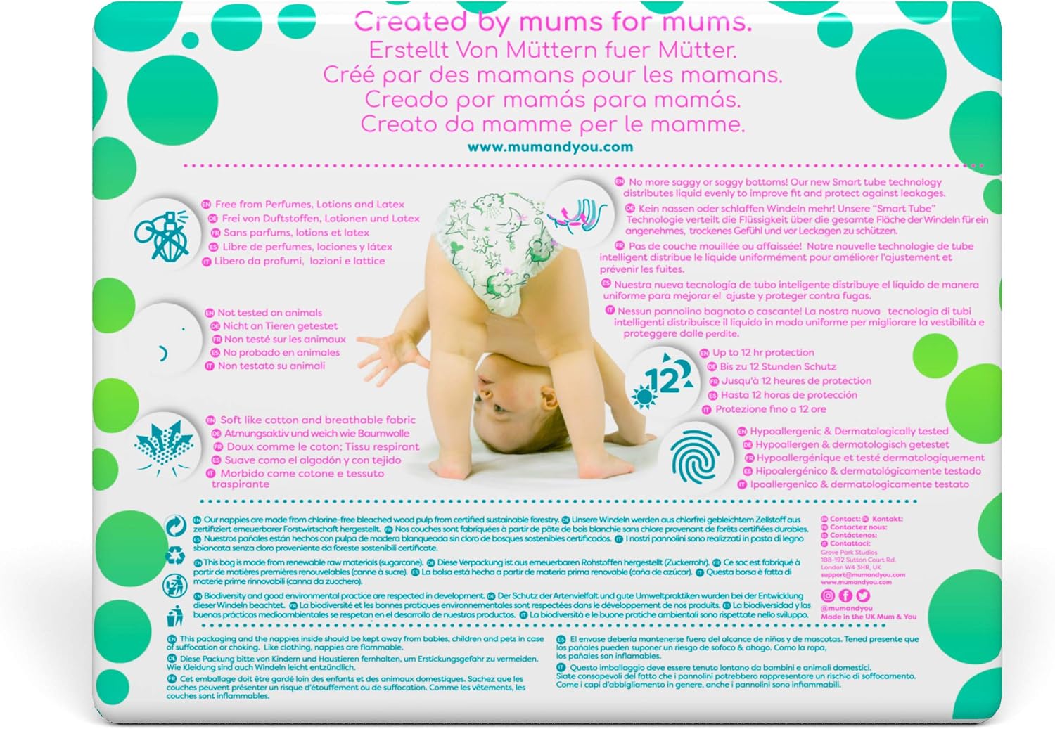 Mum & You Eco Friendly Baby Nappies, Size 4 Nappies (8-14 KG), 38 Count, Dermatologically Tested Nappy - Image 3