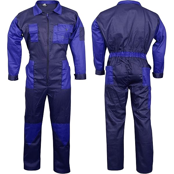 NORMAN Men's Work Wear Overalls Boiler Suit Coveralls