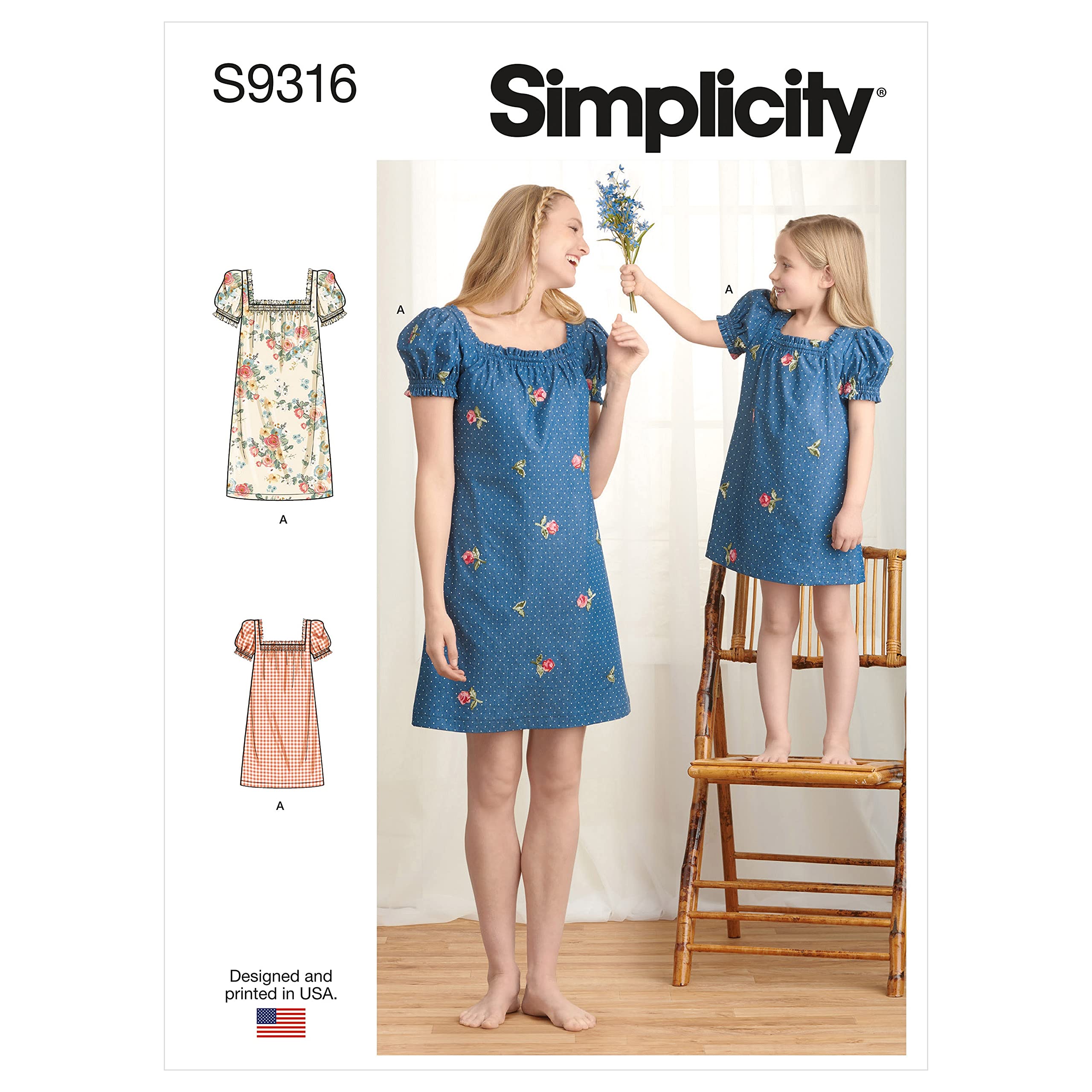 SIMPLICITY SS9316A Child Dress 3-8/6-16
