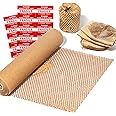 MCfleet 15"x328' Honeycomb Packing Paper Wrap Roll, Eco Friendly Packaging Material for Moving Shipping Gift Wrapping with 50 Fragile Stickers, Protective Recycled Cushion Wrap Suppliers Kraft Brown