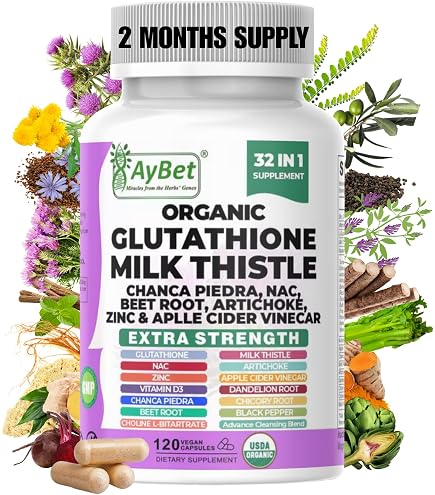 dandlion increase glutathione Advanced Complex-NAC Supplement (N-Acetyl L-Cysteine) 600mg with L-Glutathione 500mg and Milk Thistle Extract-Potent Antioxidant-Immune Function Support Respiratory Health-Promotes Liver Kidney Detox : Health & Household Anti-Ageing & Energy Boosting