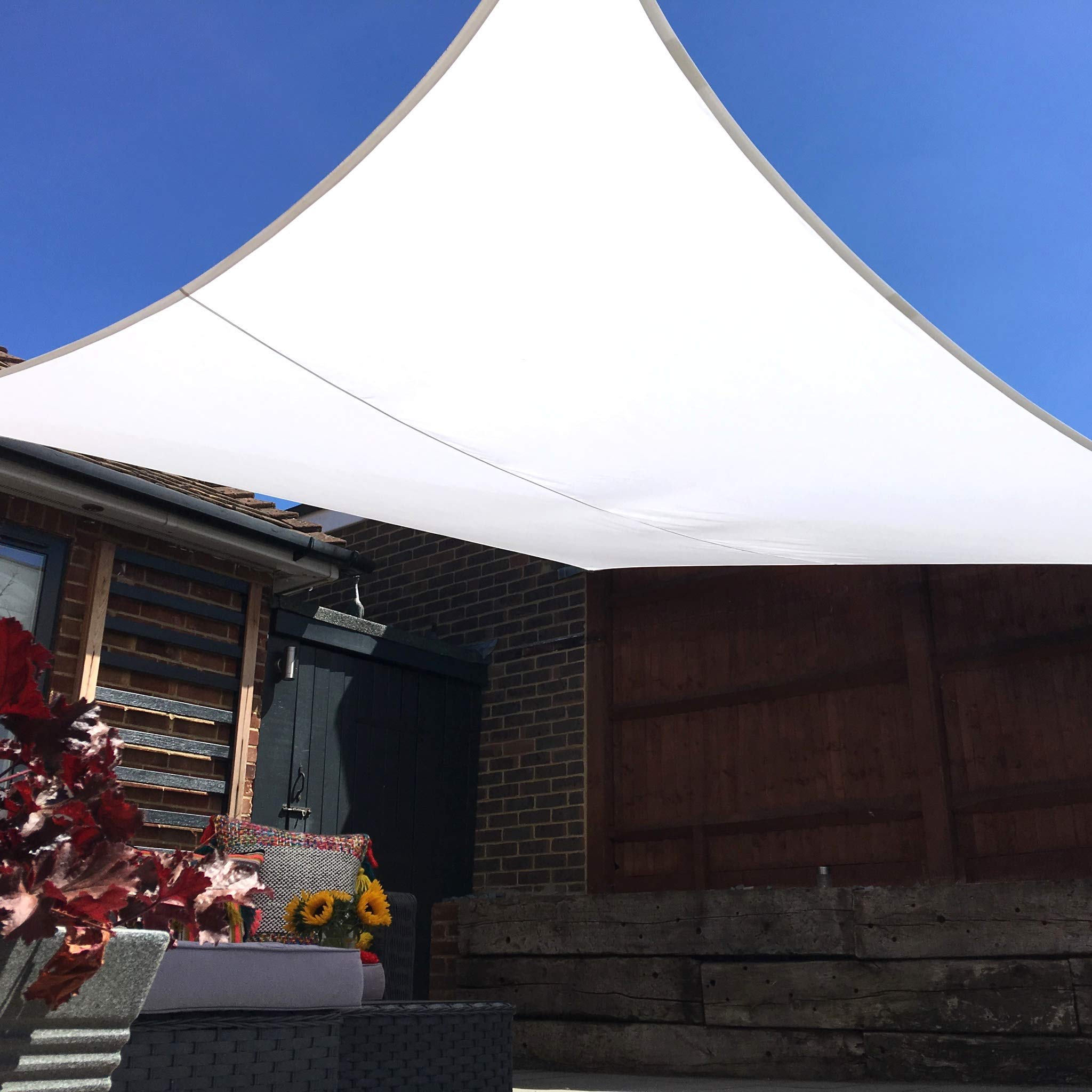 Clara Shade Sails - White Rectangle 2x3m Sun Shade Sail, Conservatory Sail Shades, Pergola Canopy, Garden Sail Canopy Waterproof, Patio Gazebo, Garden Tent, Outdoor Sun Sail Shade, Garden Awning — image 1