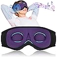 LC-dolida Sleep Mask with Bluetooth Headphones Bluetooth Sleep Mask Sleep Headphones,3D Eye Mask for Sleeping Mask Music Sleeping Headphones for Side Sleepers Meditation Gifts Gadgets for Men Women