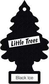 Little Trees Black Ice Car Air Freshener Six Pack MTZ04