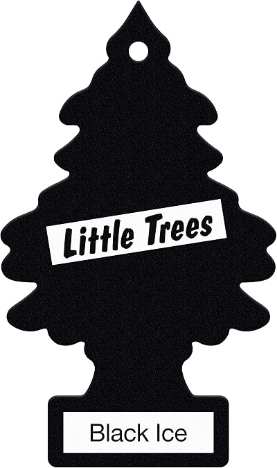 Little Trees Black Ice Car Air Freshener Six Pack MTZ04