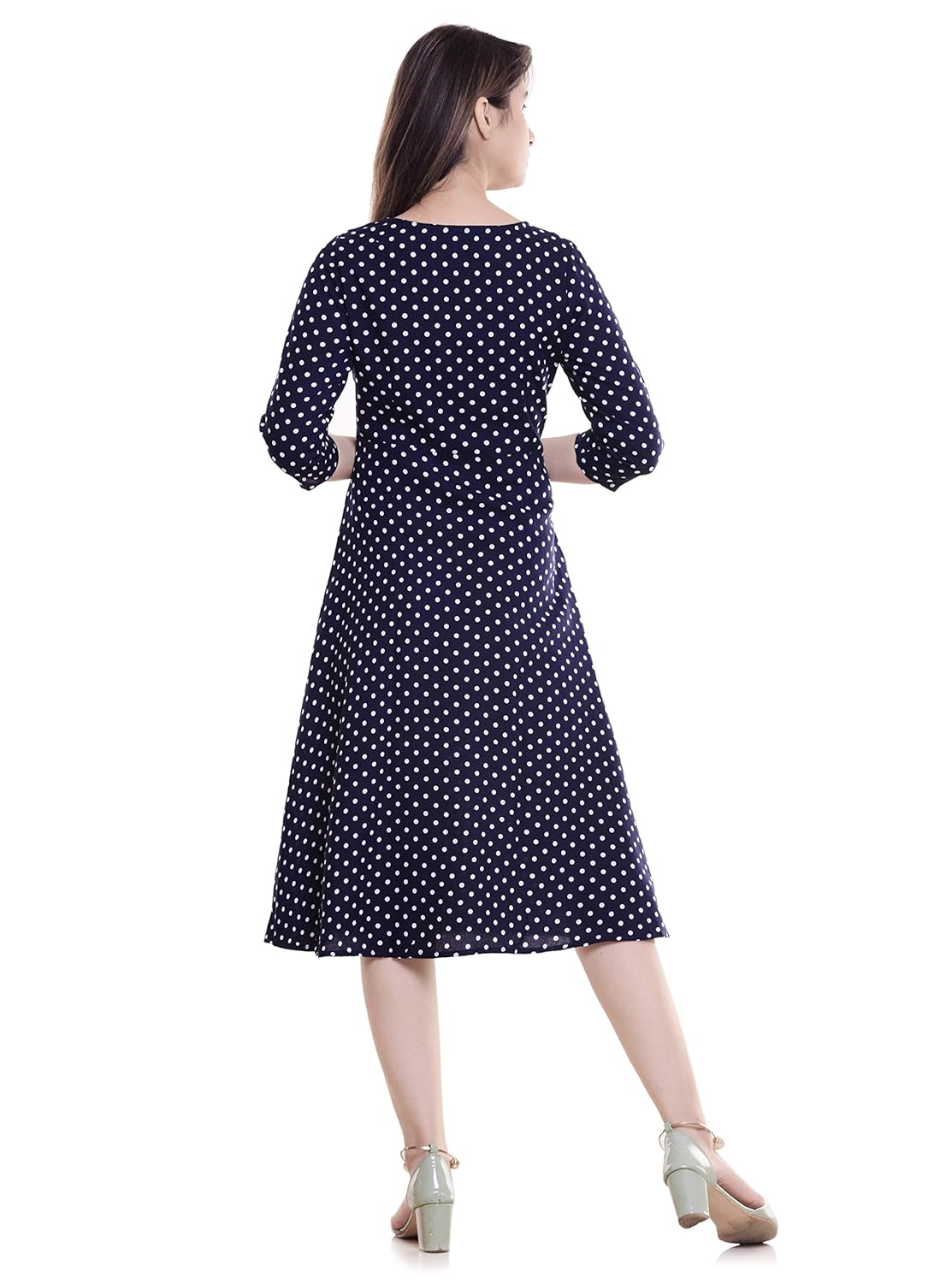 theurbanstreet women's polka dot a-line dress