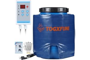 TOGXFUNI 5 Gal Barrel Heater, Honey Heater with Instructions, A Pair of Gloves 120V 260W Fixed Internal Thermostat Max Temp 160℉, for Insulated Pail Band Heater with Gate Valve (Color : Blue)