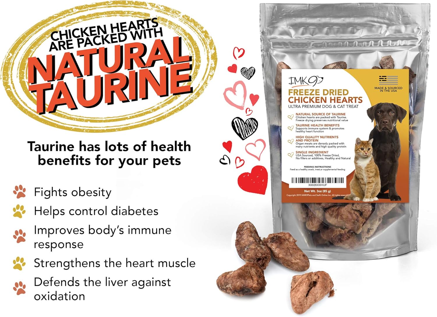 dehydrated chicken hearts for dogs