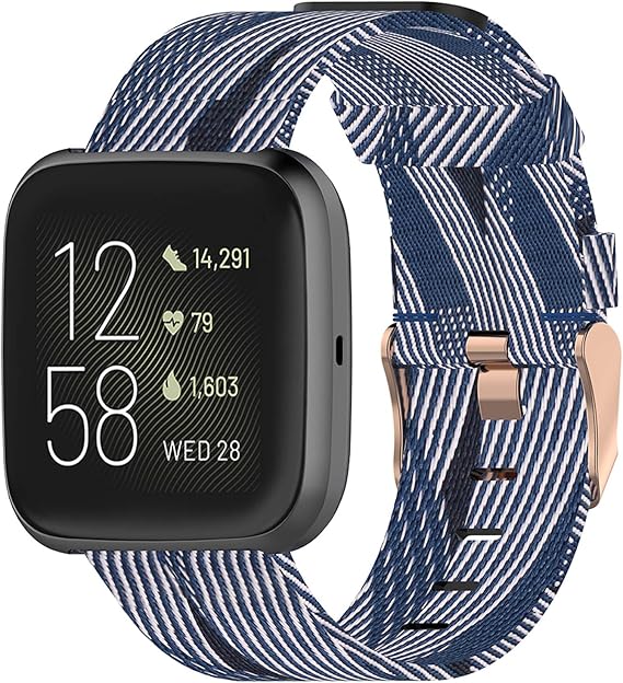 fitbit versa woven band amazon
