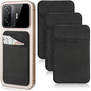 Amaxiu 4 Pcs Flat Thin Wallet Key Holder, Slim Key Organizer Sleeve | Credit Card Size, with Big Compartment, Minimalist Comp