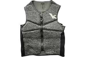 LIGHTUPMYHOME Kite Kulture Premium Impact Vest for Kitesurfing, Jet Ski, and Wakeboarding, Non Padded Waist, Lightweight Foam, Front Zip
