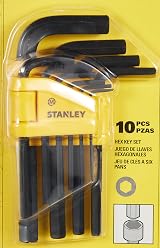 STANLEY Hex Key Allen L Wrench Set 10Pc 1.5-10mm Metric Tools 0-69-253 view 3