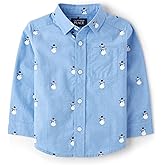 The Children's Place Baby-Boys and Toddler Long Sleeve Button Down Shirt