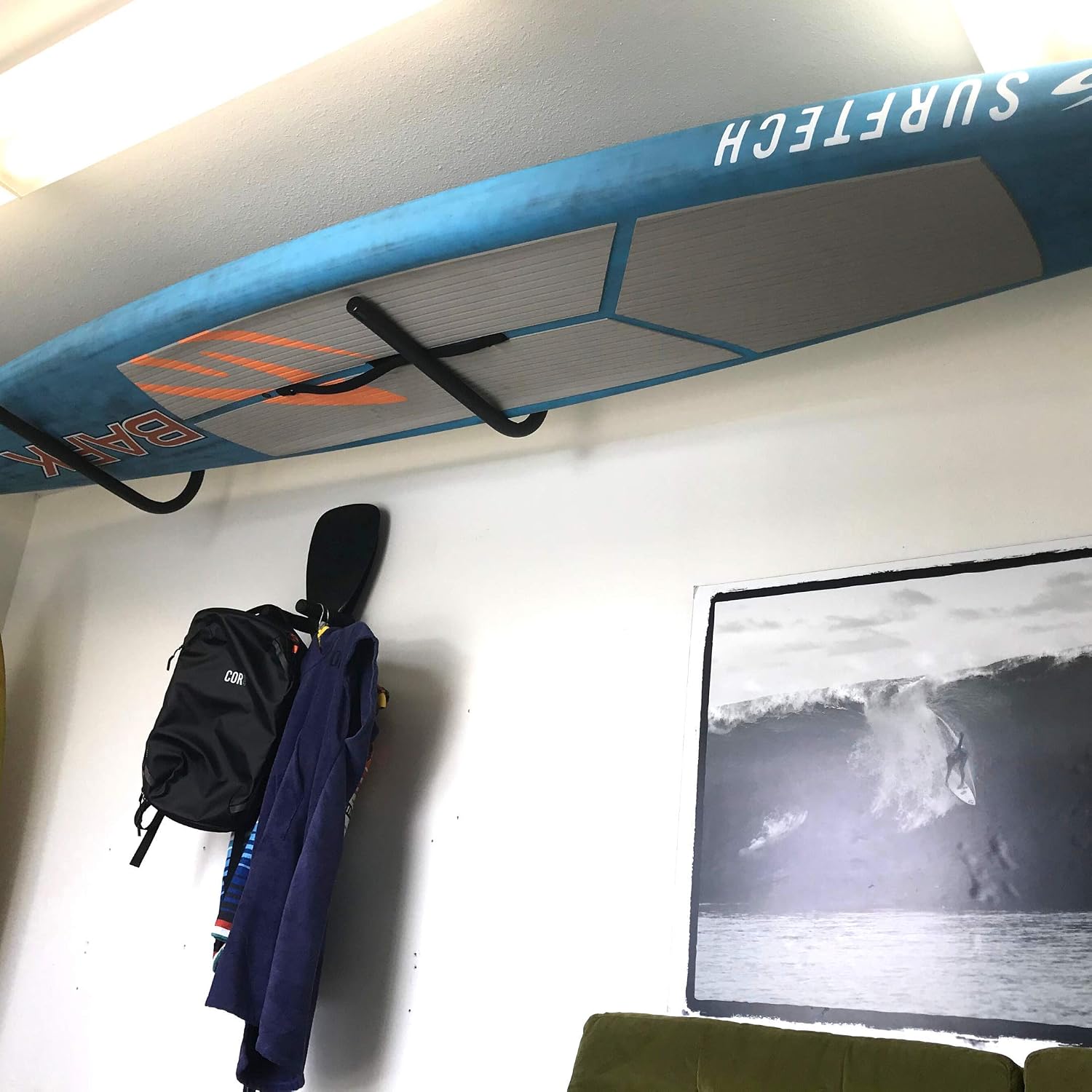 COR Surf Stand Up Paddleboard Rack, Blackone - Image 5